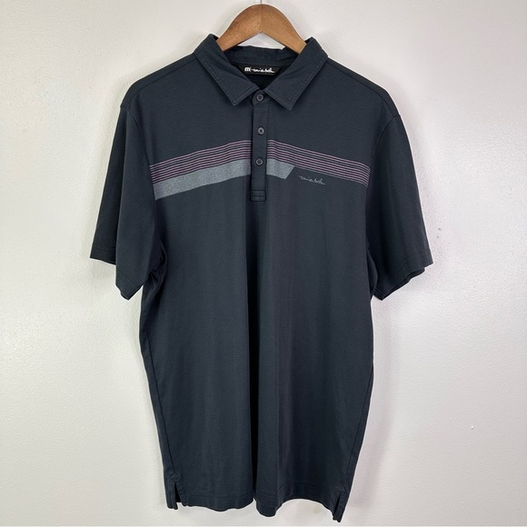 Travis Mathew Other - Travis Mathew Tidal Wave Golf Polo Black‎ Size XL